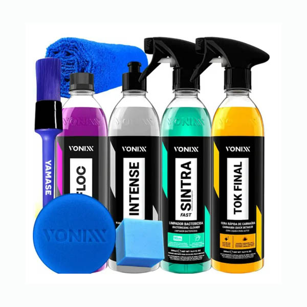 Kit Completo Vonixx Limpeza e Proteção Automotiva